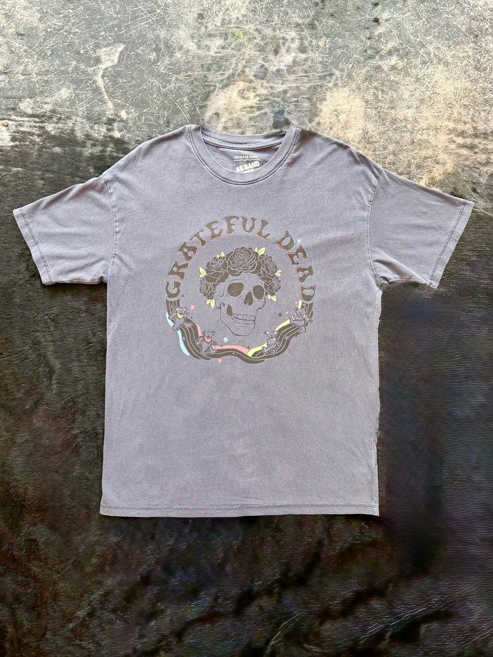 American Eagle 🌹 AE Grateful Dead Bertha Skull Band T-Shirt - Picture 6 of 6